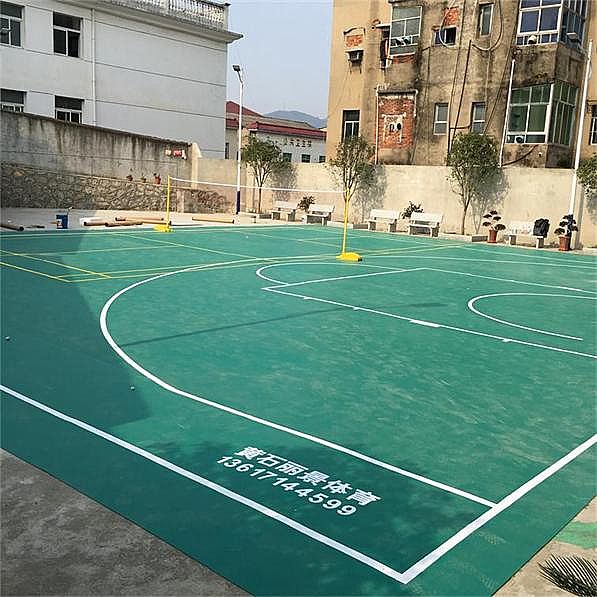 汪仁镇财政所室外PSP运动地胶篮球场